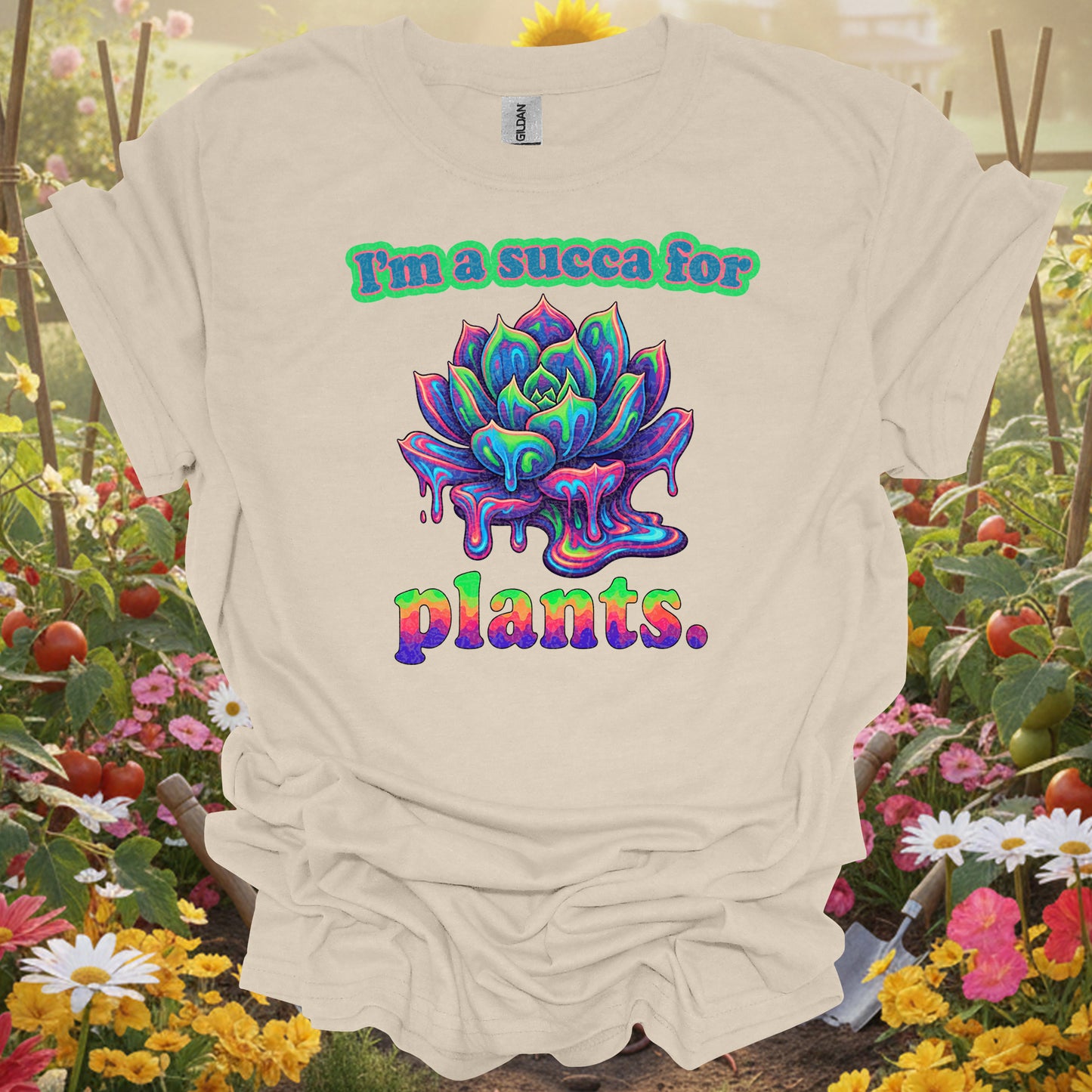 "I'm a Succa for Plants" Psychedelic T-Shirt