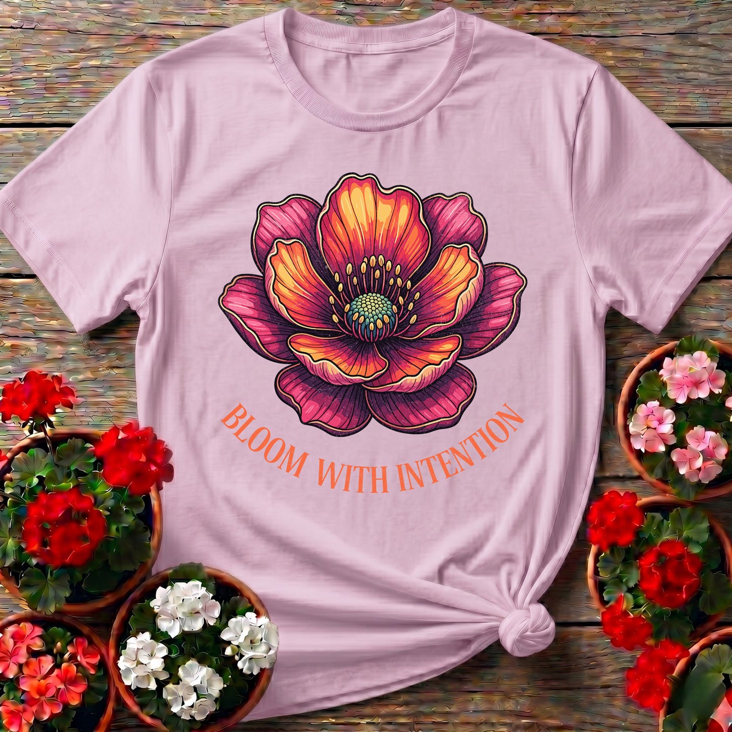 Bloom With Intention Botanical Tee