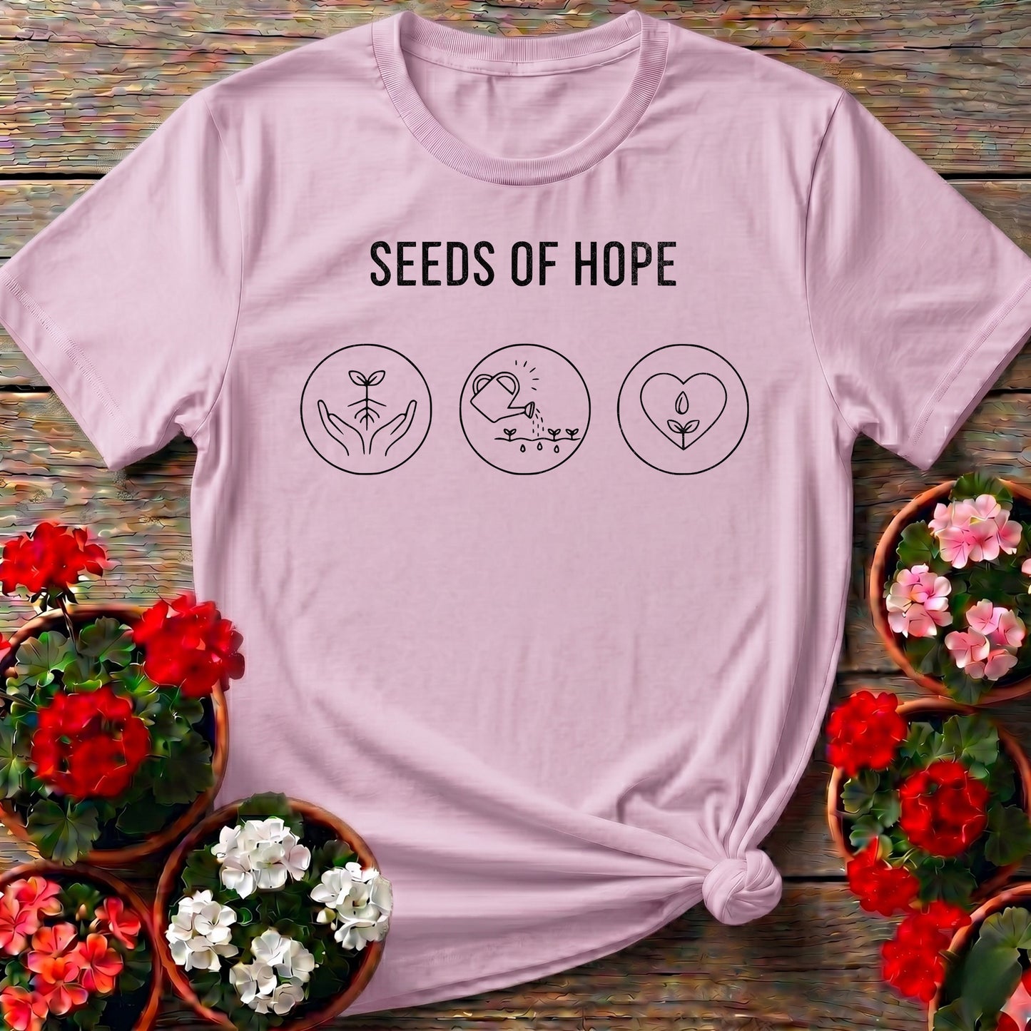Seeds Of Hope Gardening T-shirt