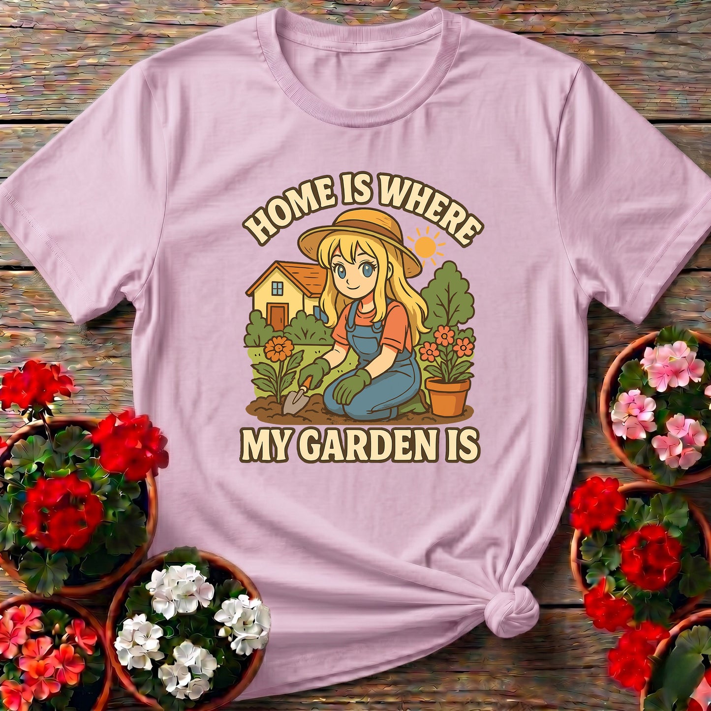 Home Is Where My Garden Is Anime T-shirt