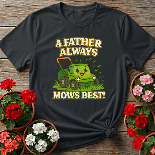 A Father Always Mows Best Kawaii Dad T-shirt