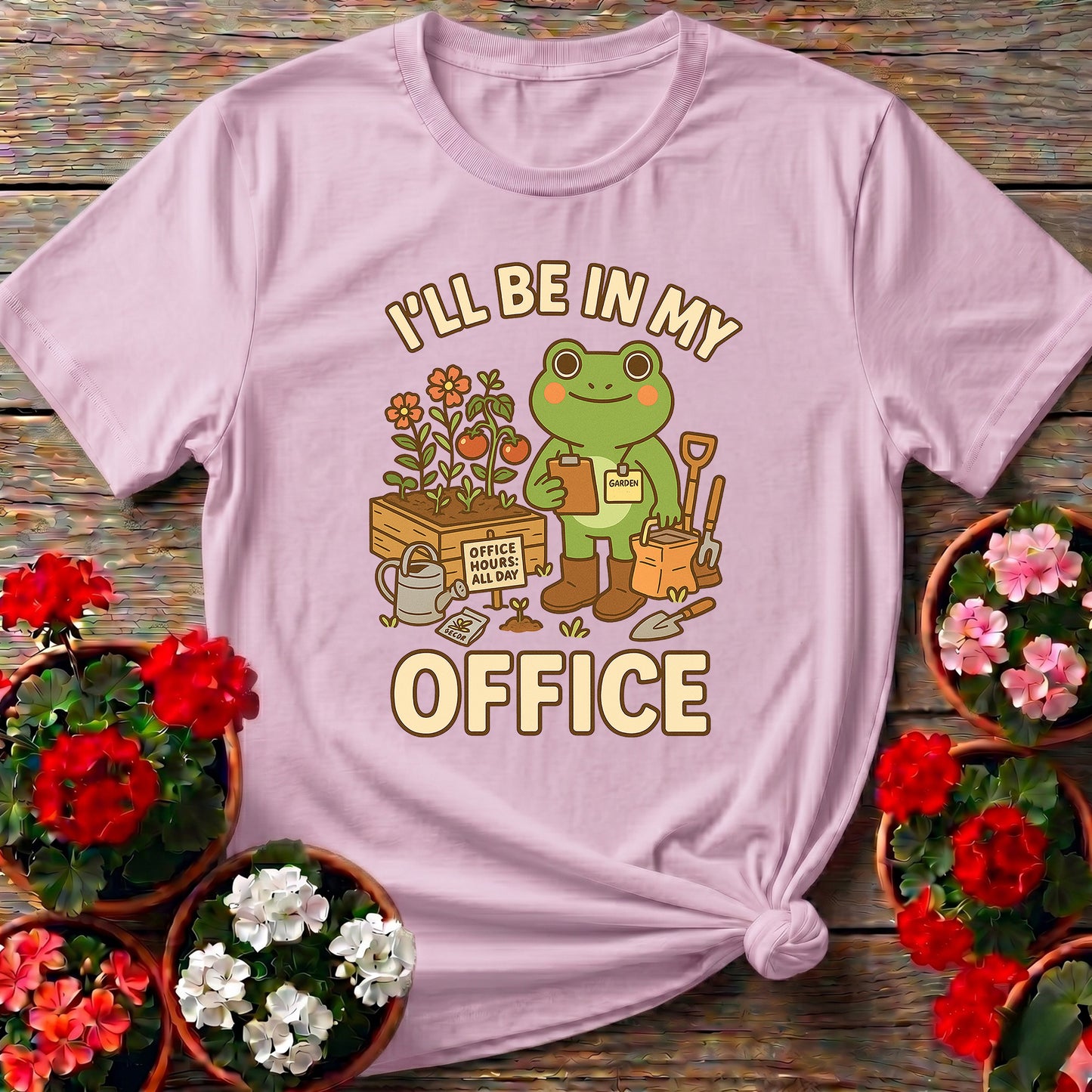 I'll Be In My Office Frog Gardener T-shirt