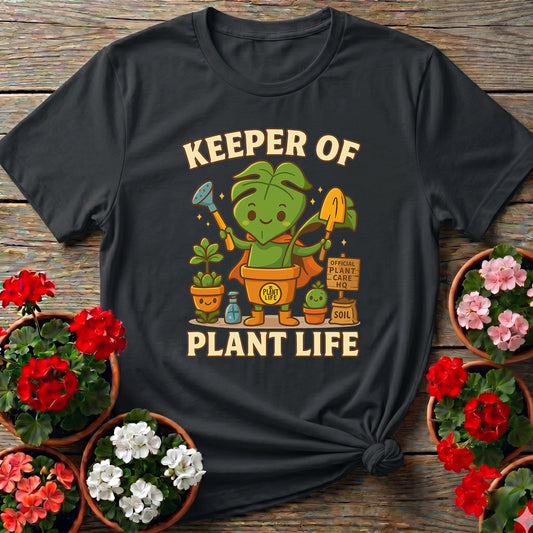 Keeper Of Plant Life Whimsical Houseplant Hero Tee