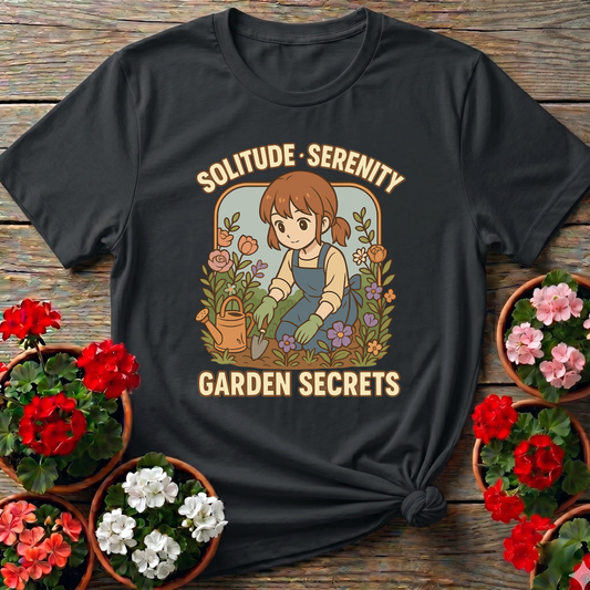 Solitude Serenity Garden Secrets Anime T-shirt