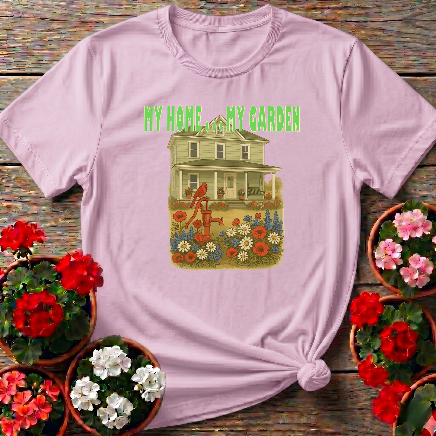 My Home My Garden Vintage Farmhouse T-shirt