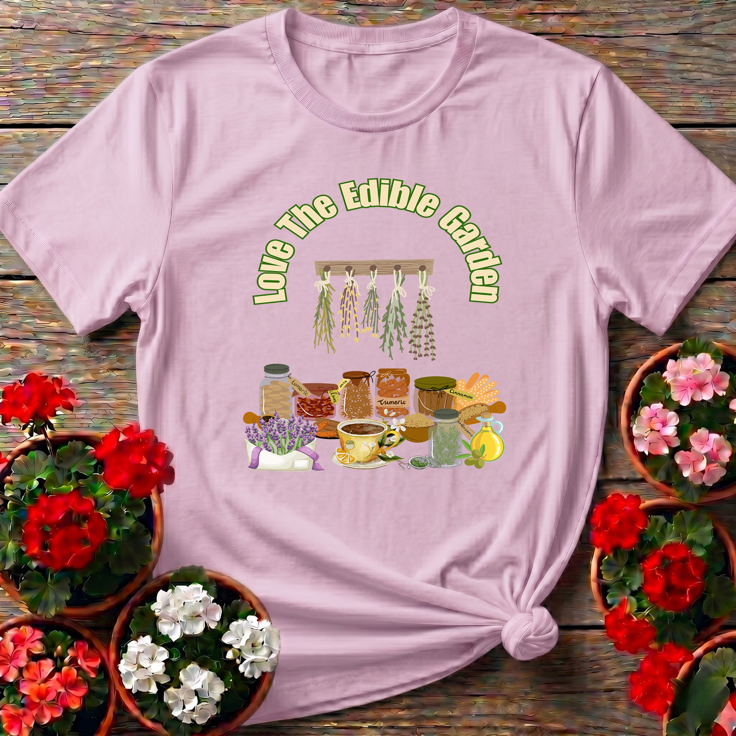 Love The Edible Garden Kitchen Herbs T-shirt