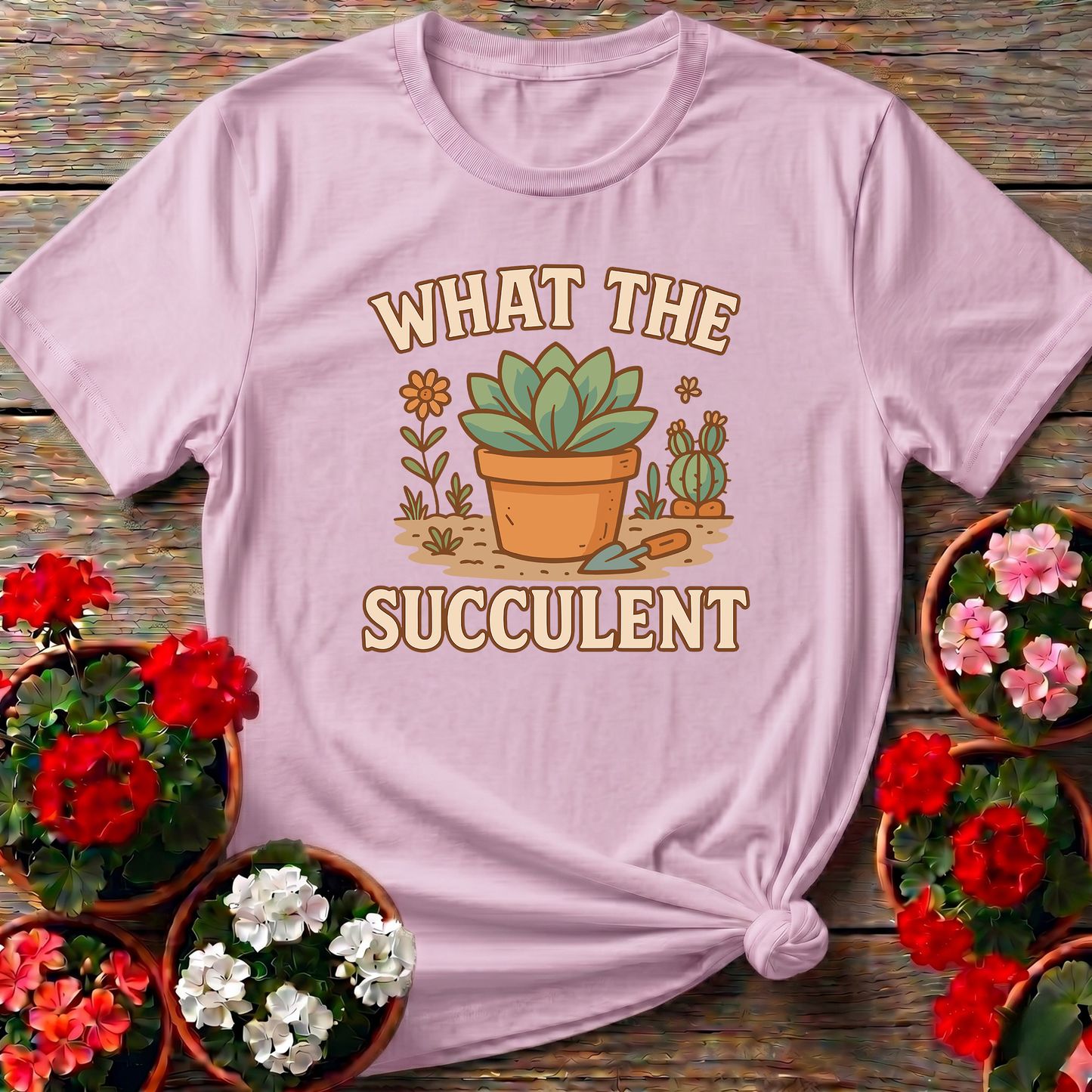 What The Succulent Funny Gardening T-Shirt