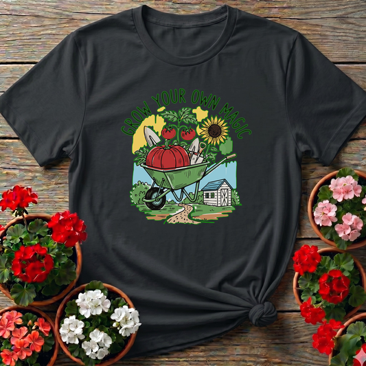 Grow Your Own Magic Wheelbarrow Garden T-Shirt