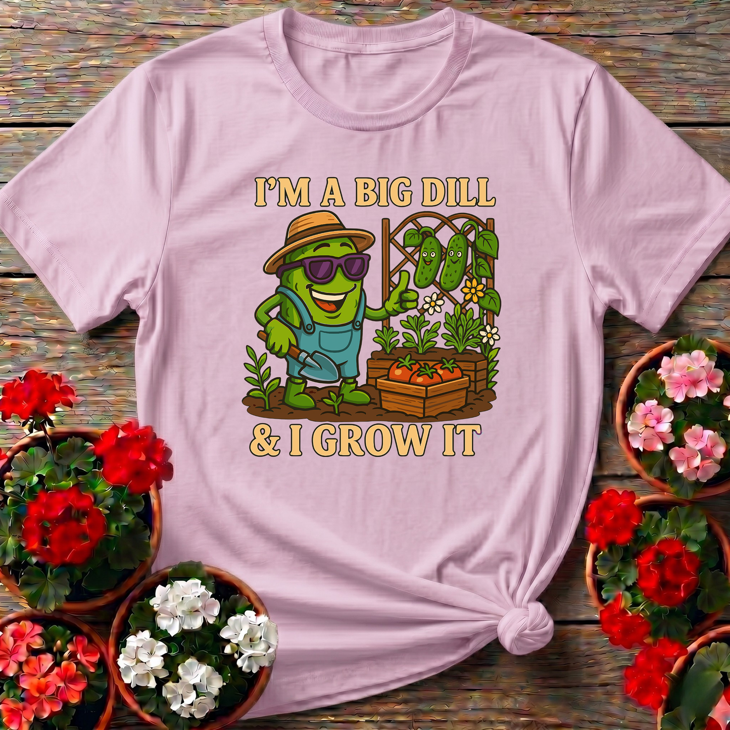 I'm A Big Dill And I Grow It Funny Gardening T-Shirt