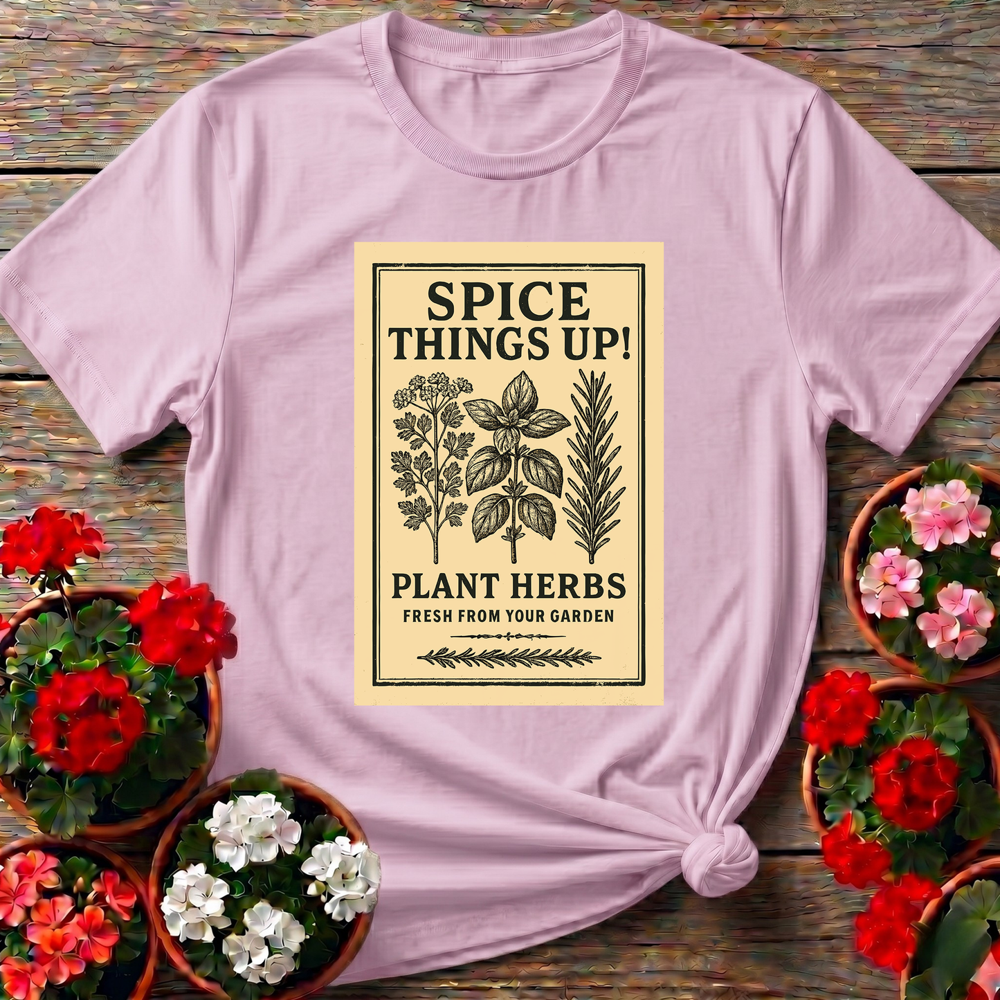 Spice Things Up Plant Herbs Fresh From Your Garden Tee
