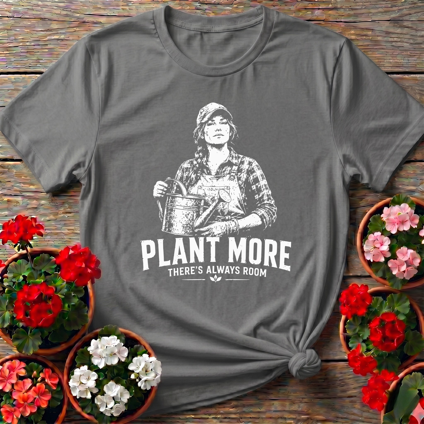 Plant More There's Always Room Gardening T-Shirt
