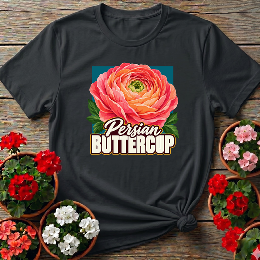Persian Buttercup Ranunculus Flower Gardening Tee