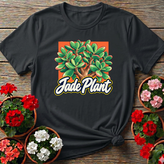 Jade Plant Retro Succulent T-Shirt for Plant Lovers