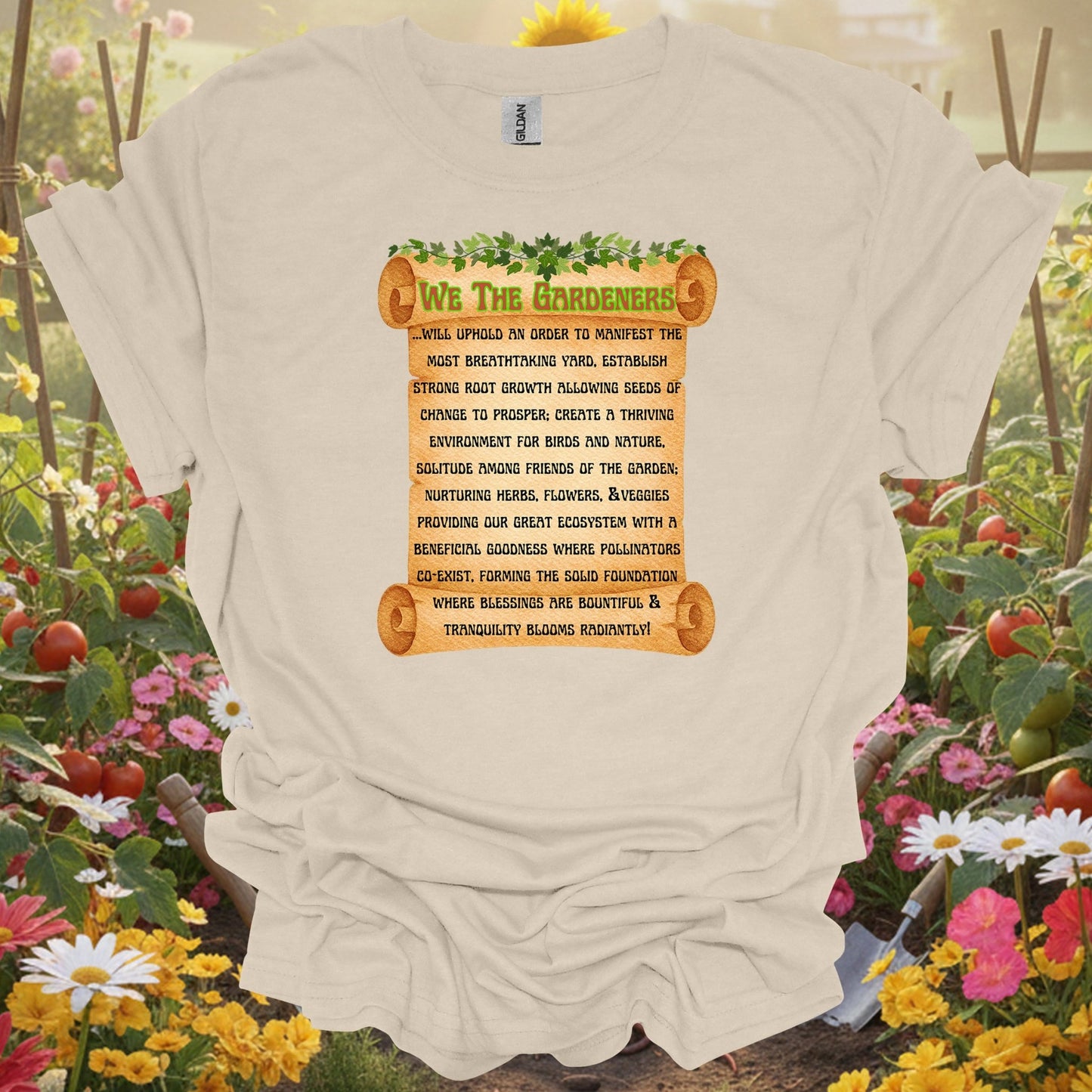 "A Gardener's Creed" Philosophical T Shirt - GardeningTshirts