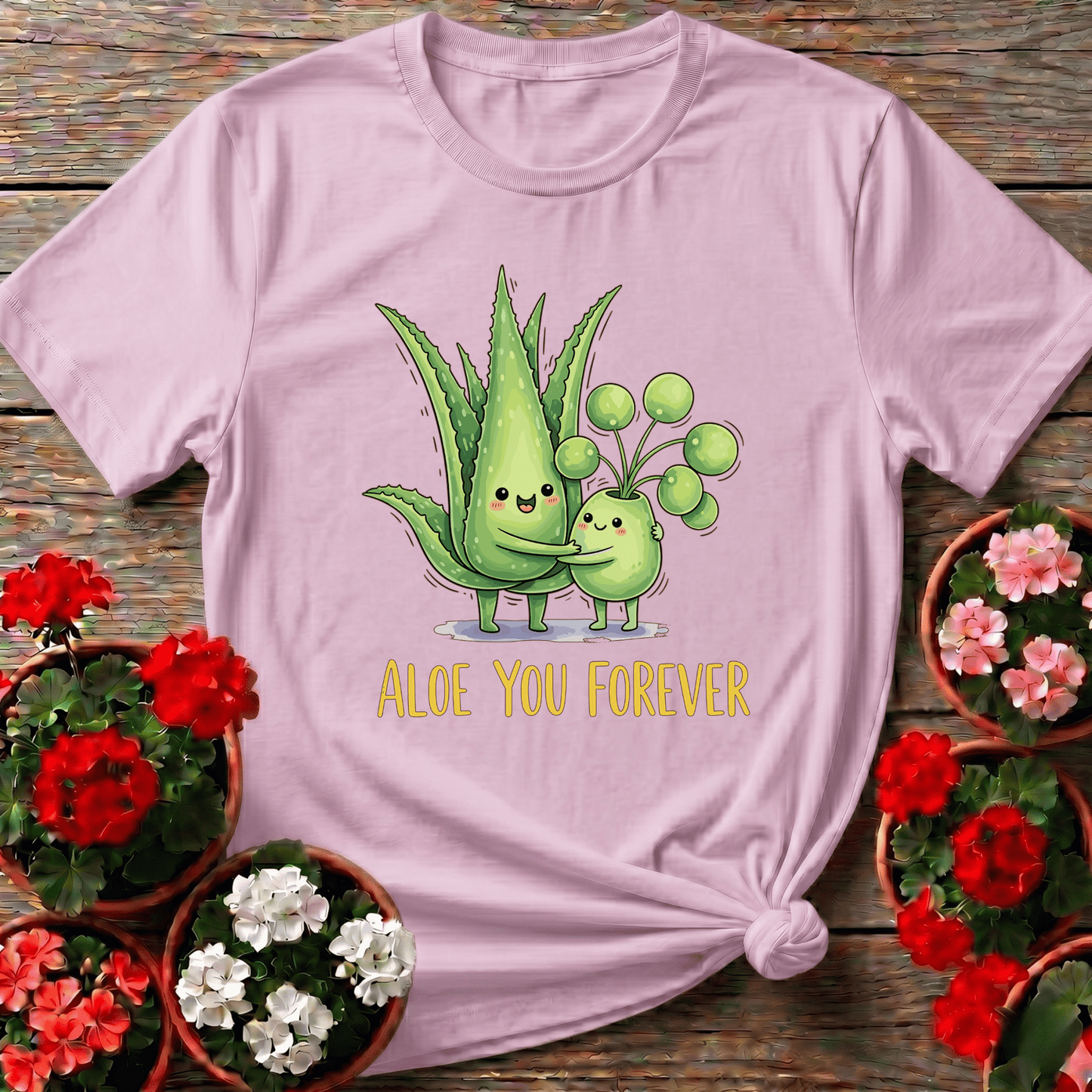 Aloe You Forever Hugging Plants Funny Gardening T-Shirt - GardeningTshirts