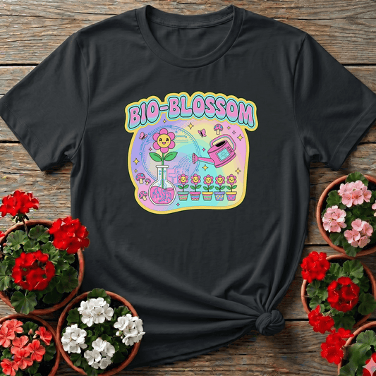 Bio-Blossom Funky Science & Garden Fusion Tee - GardeningTshirts