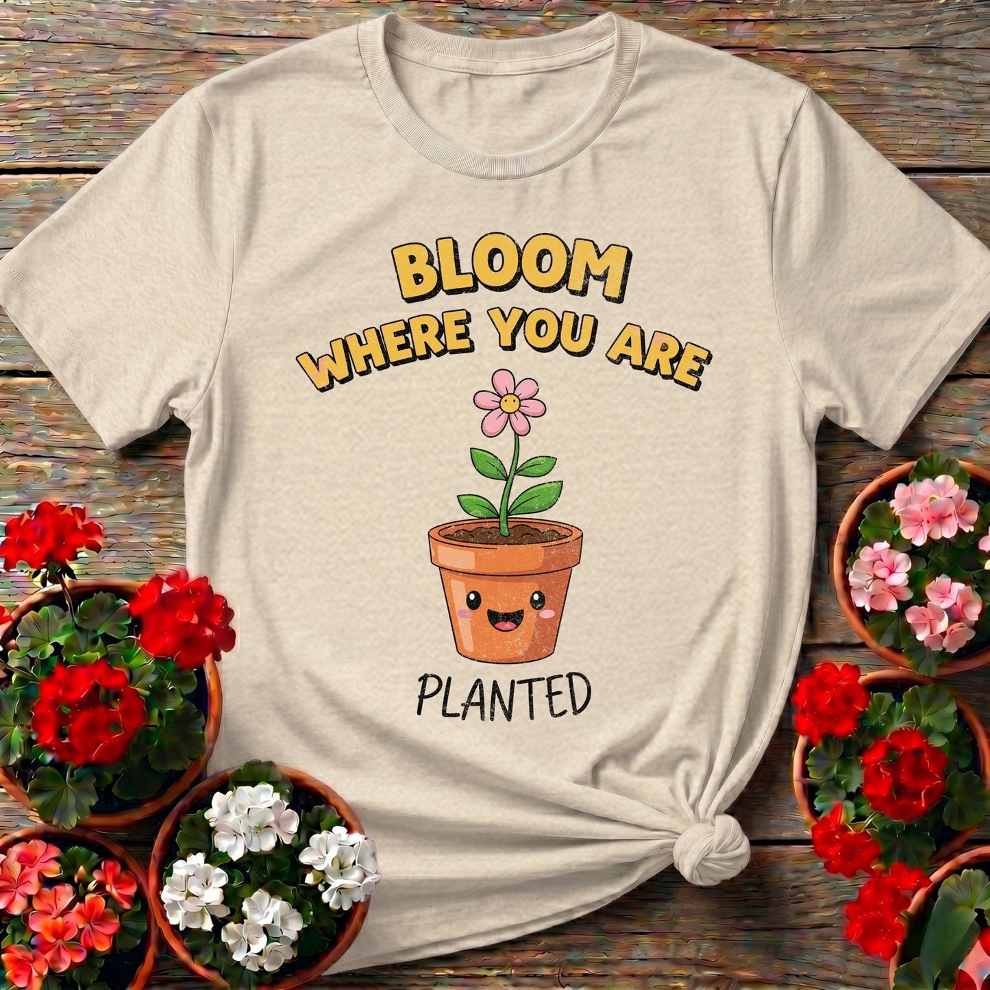 Bloom Where You Are Planted Garden Tee - GardeningTshirts