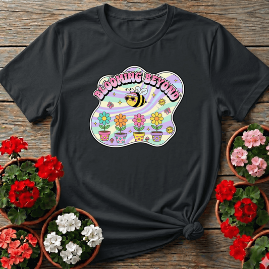 Blooming Beyond Cute Bee Retro Y2K Gardener Tee - GardeningTshirts
