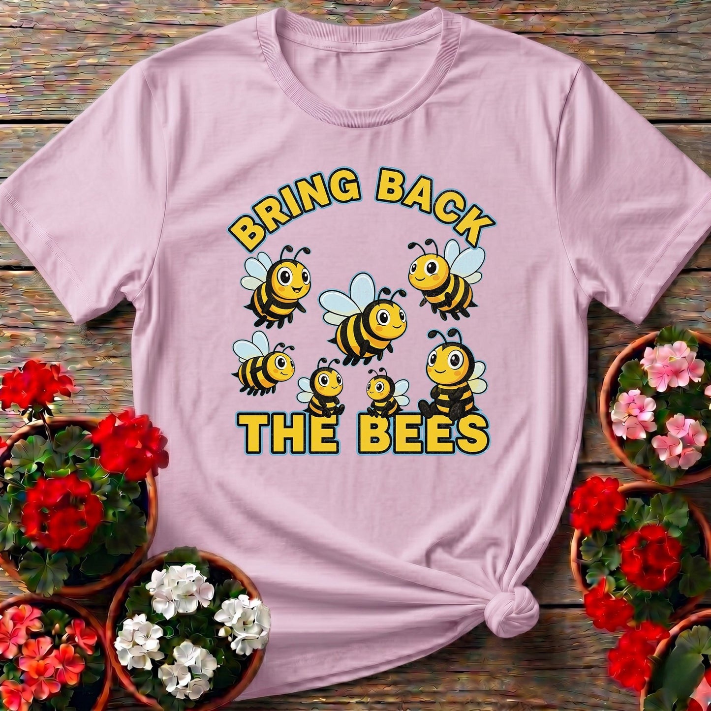 Bring Back The Bees Cute Pollinator Tee - GardeningTshirts