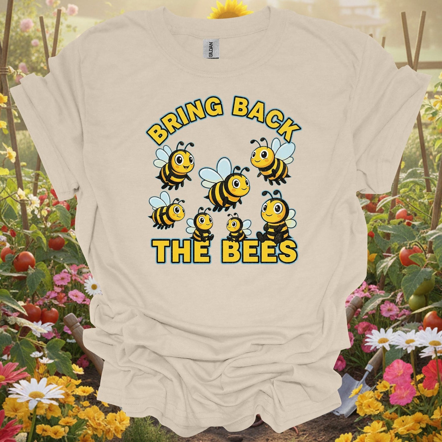 "Bring Back The Bees" Cute Save The Bees Slogan Tee - GardeningTshirts