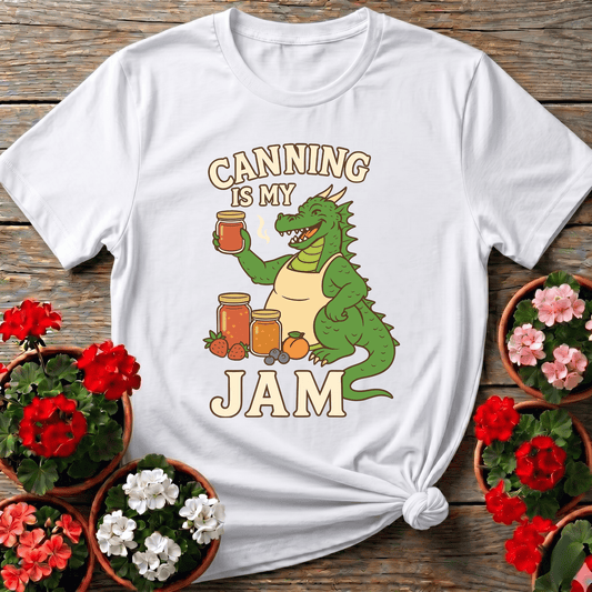 Canning Is My Jam Funny Dragon Canning T-Shirt - GardeningTshirts