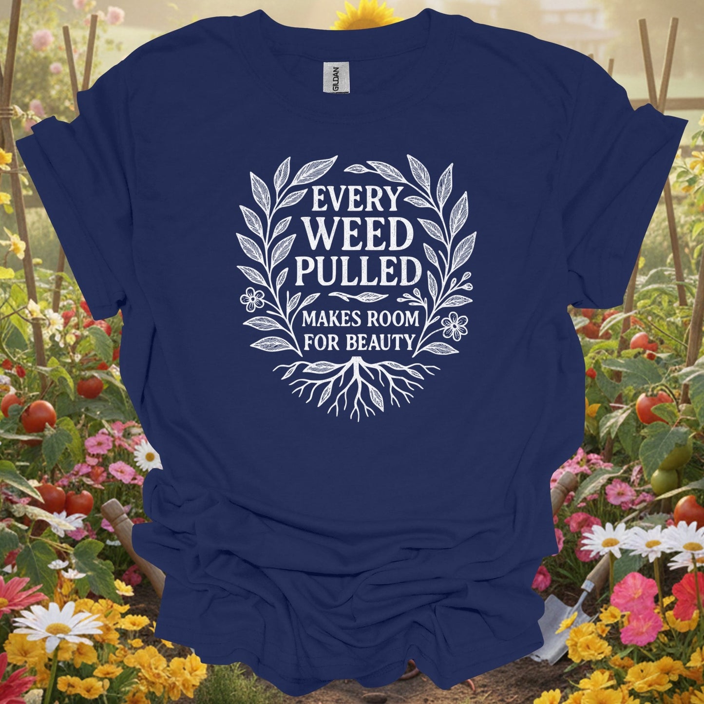 "Every Weed Pulled" Inspirational Gardener T-Shirt - Vintage Botanical Tee - GardeningTshirts