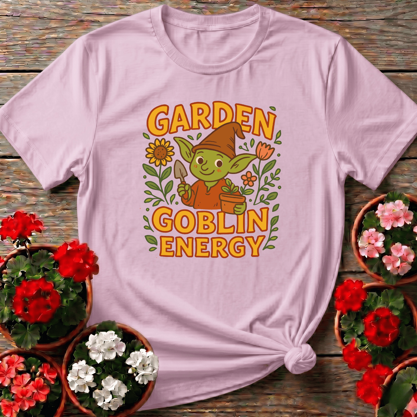 Garden Goblin Energy Funny Gardening T-Shirt - GardeningTshirts