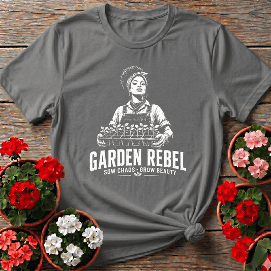 Garden Rebel Sow Chaos Grow Beauty Gardening T-Shirt - GardeningTshirts