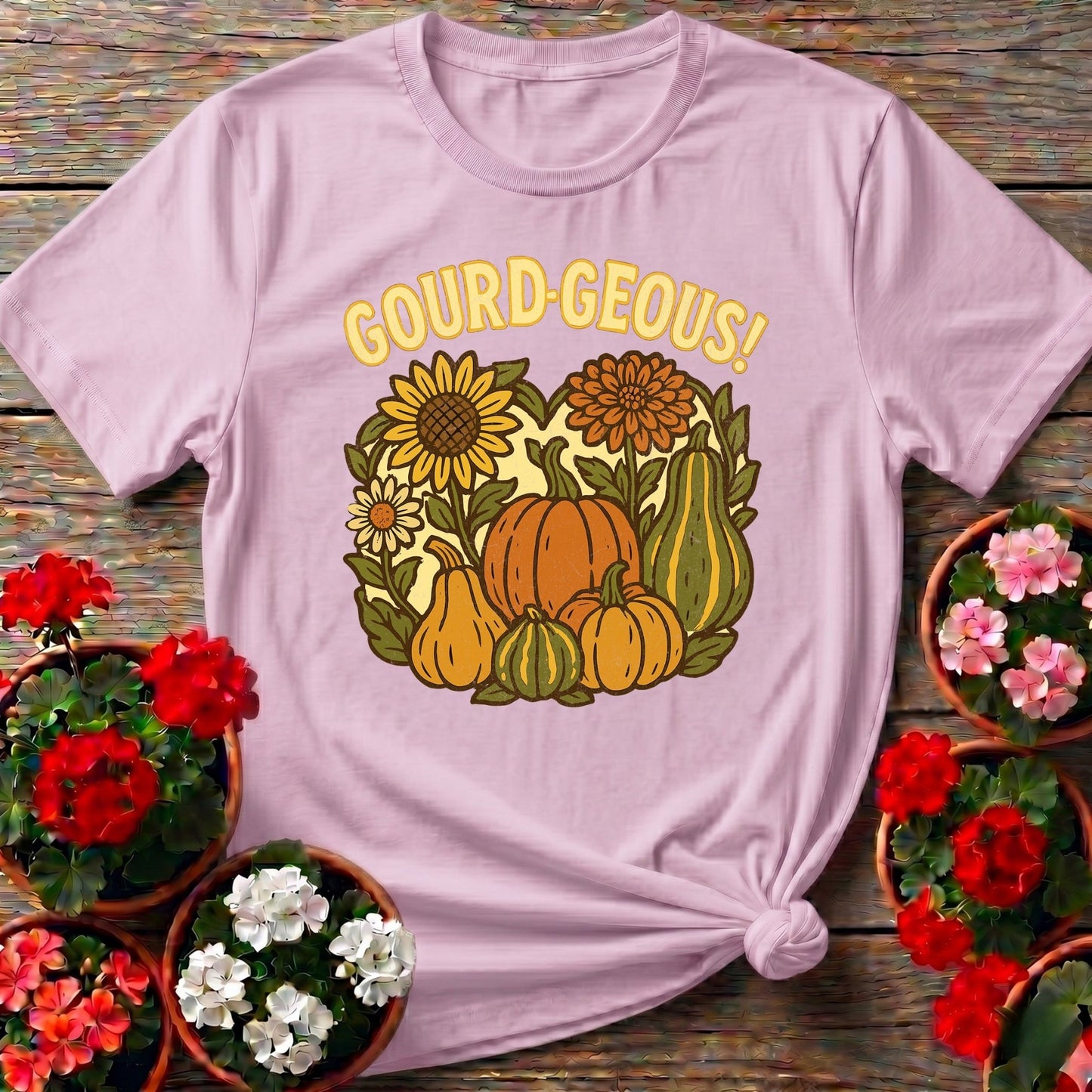 Gourd-geous Harvest Pun Tee - GardeningTshirts