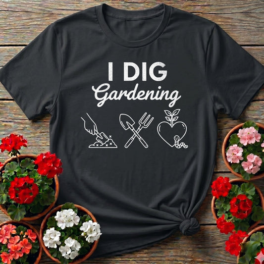 I DIG Gardening Minimalist T-shirt - GardeningTshirts