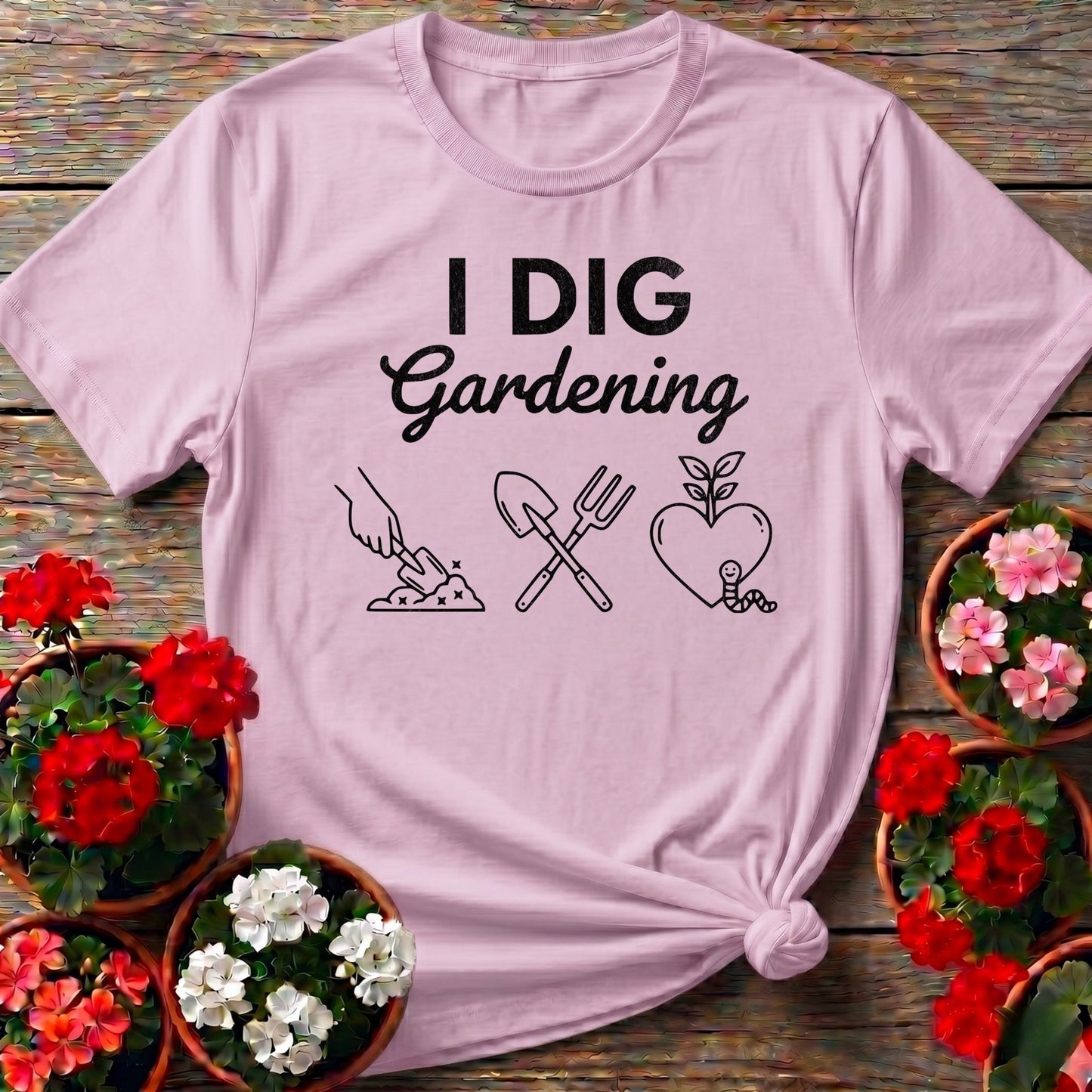 I DIG Gardening Minimalist T-shirt - GardeningTshirts