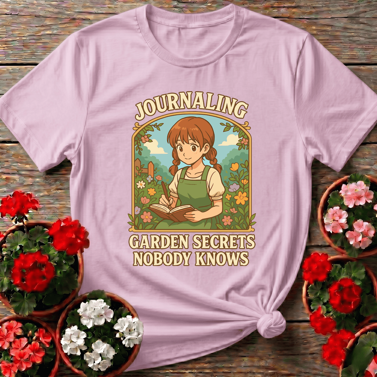 Journaling Garden Secrets Nobody Knows Gardening Tee - GardeningTshirts