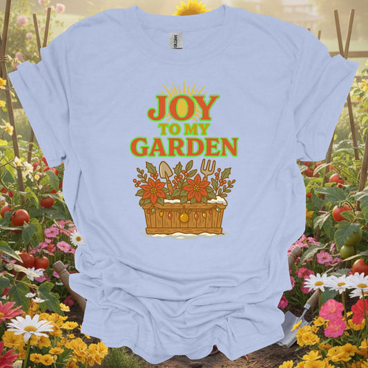 "Joy To My Garden" Festive Holiday T-Shirt - GardeningTshirts