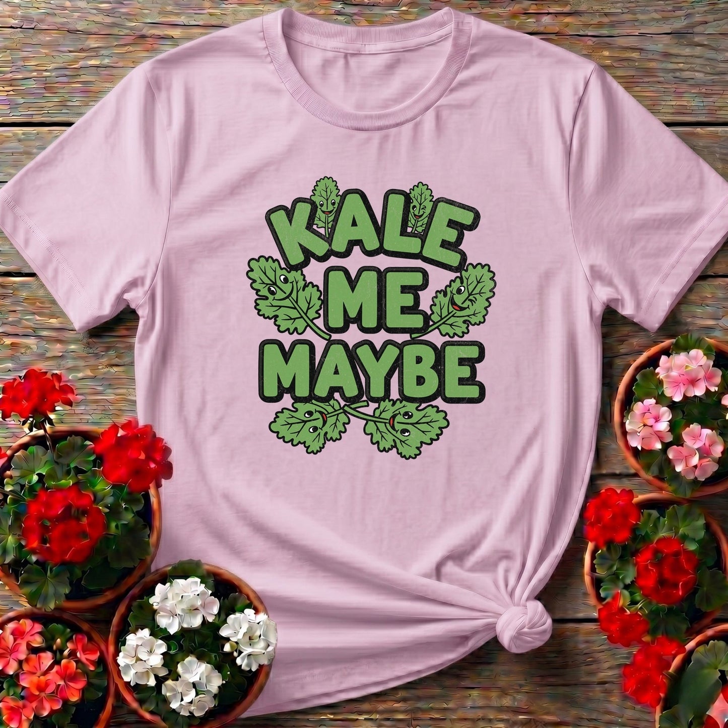 Kale Me Maybe Funny Vegetable Pun T-shirt - GardeningTshirts