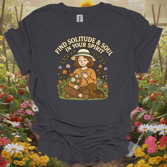 Kawaii Backyard Sanctuary Find Your Soul Statement Shirt - GardeningTshirts
