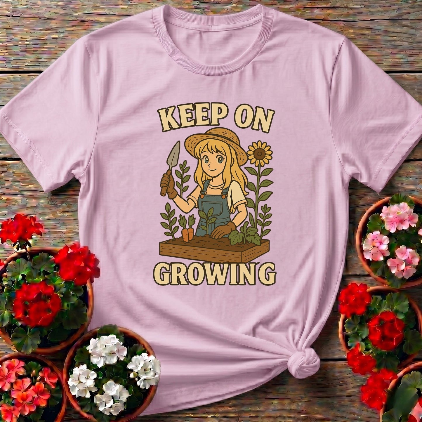 Keep On Growing Anime Gardener Tee - GardeningTshirts