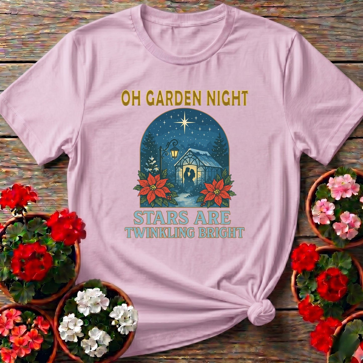 Oh Garden Night Stars Twinkling Bright T-shirt - GardeningTshirts