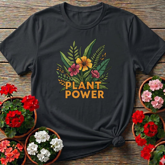 PLANT POWER Bold Botanical T-shirt - GardeningTshirts
