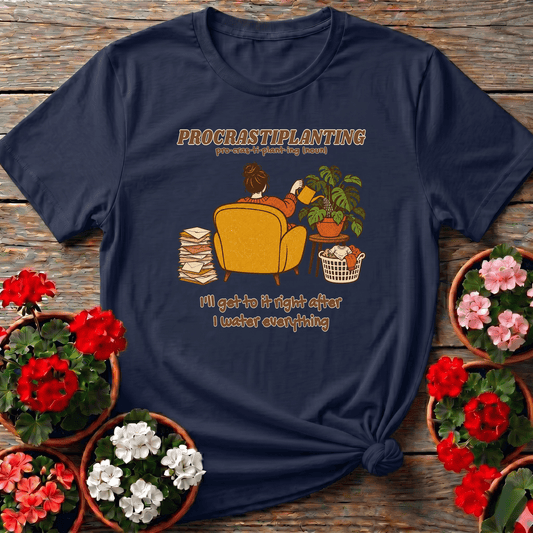 Procrastiplanting Funny Plant Lady Dictionary T-Shirt - GardeningTshirts