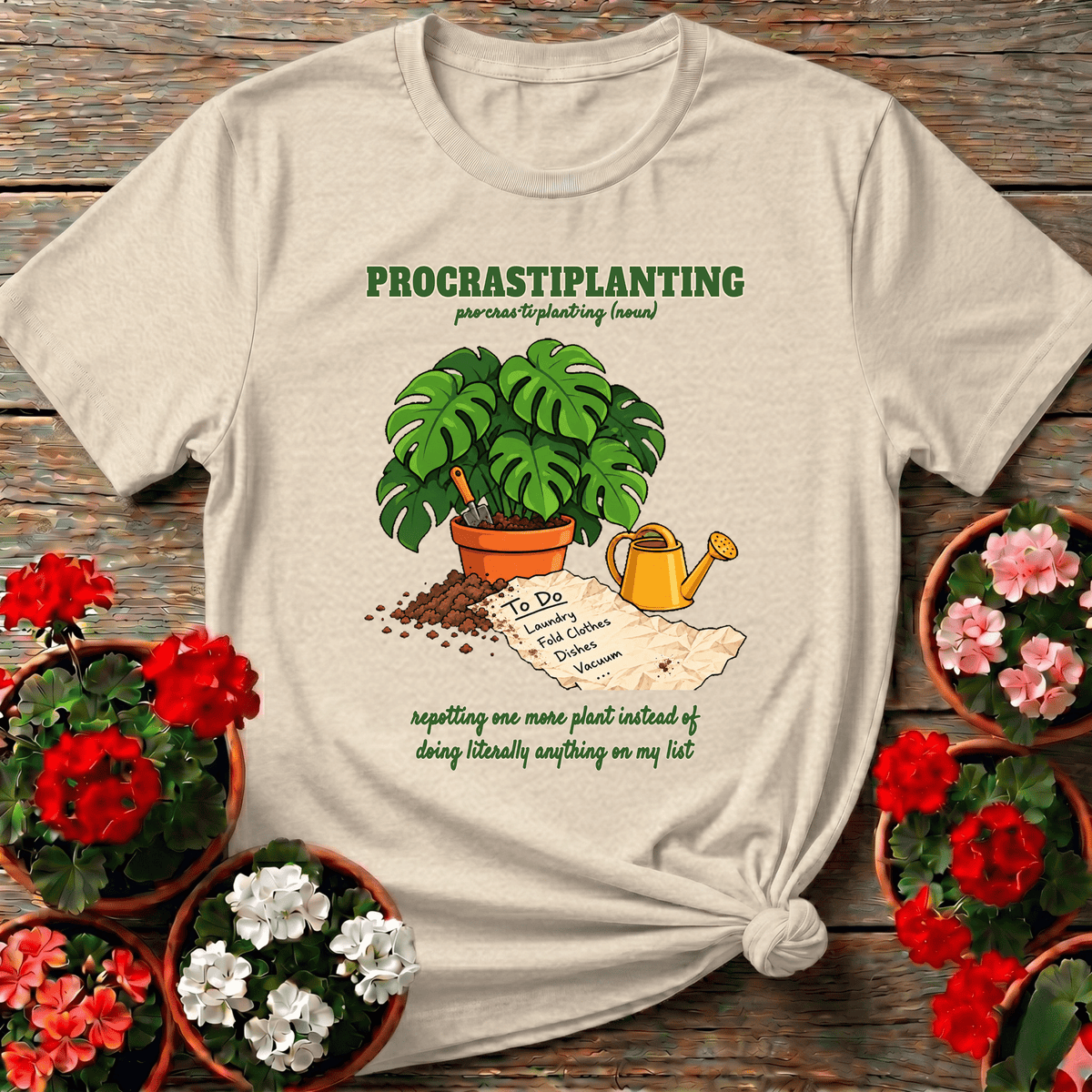 Procrastiplanting Funny Plant Lover Gardening T-Shirt - GardeningTshirts
