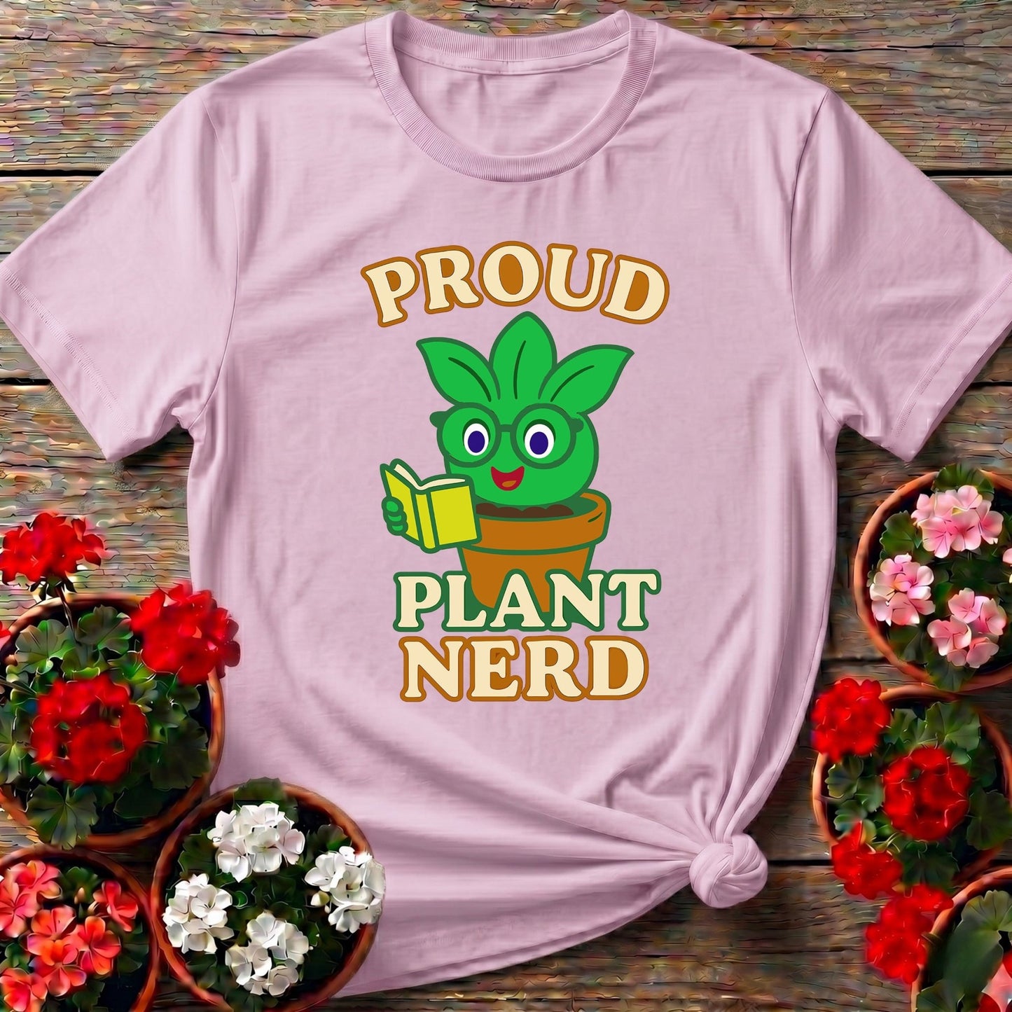 Proud Plant Nerd Cute Houseplant T-shirt - GardeningTshirts