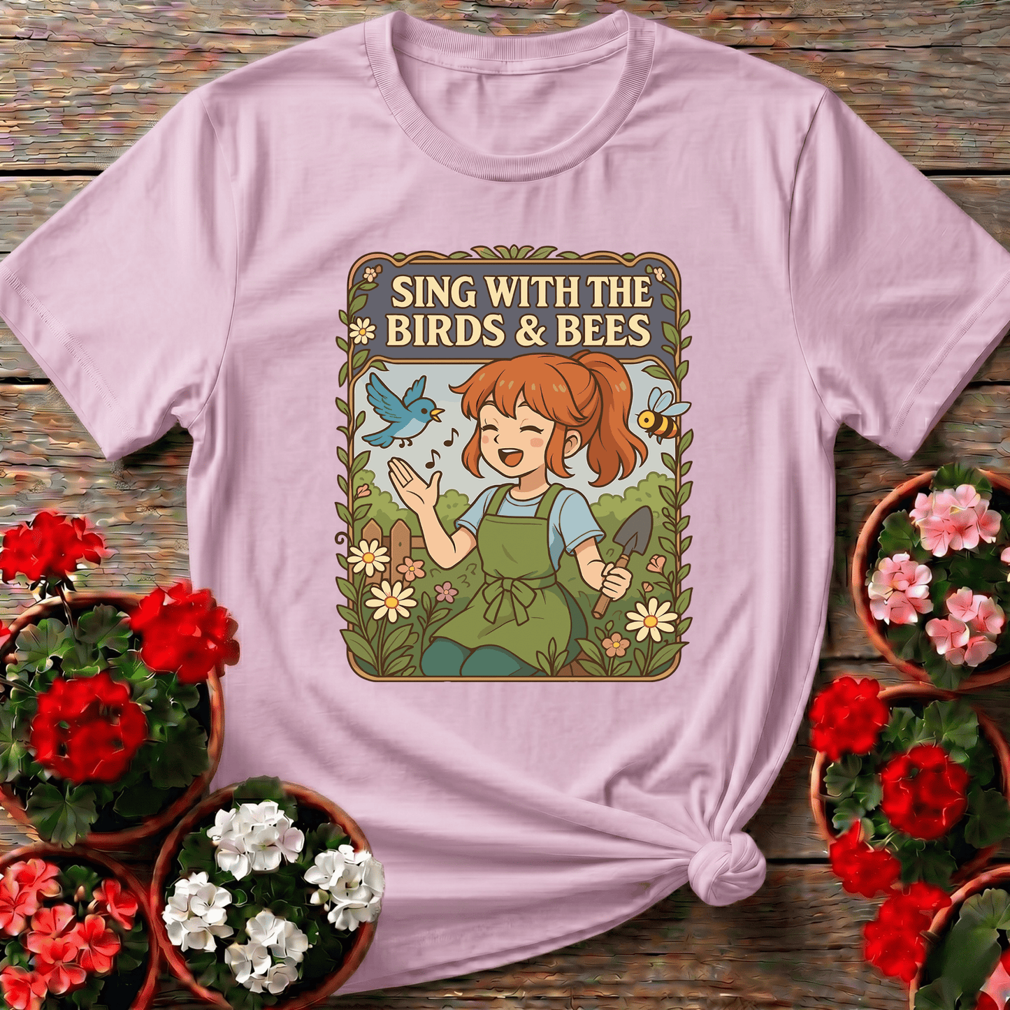 Sing With the Birds and Bees Gardening Tee - GardeningTshirts
