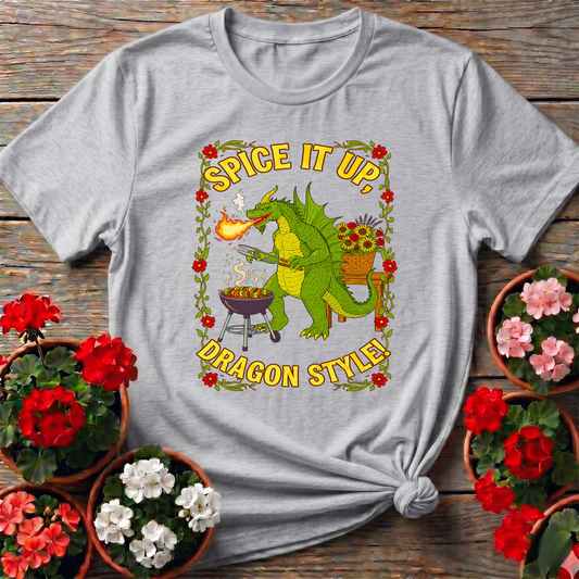 Spice It Up Dragon Style Funny Garden Dragon Tee - GardeningTshirts