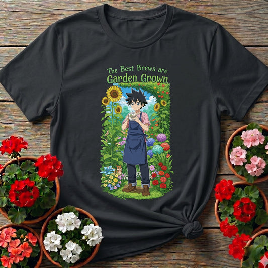 The Best Brews Are Garden Grown Anime T-shirt - GardeningTshirts