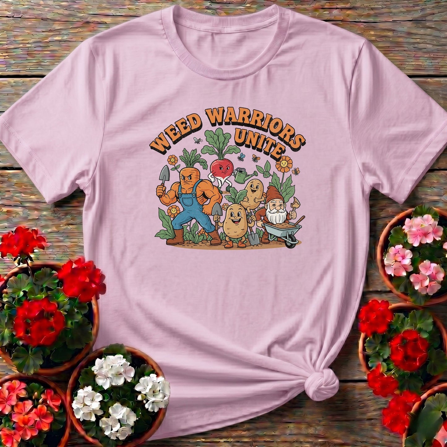 Weed Warriors Unite Funny Vegetable T-shirt - GardeningTshirts