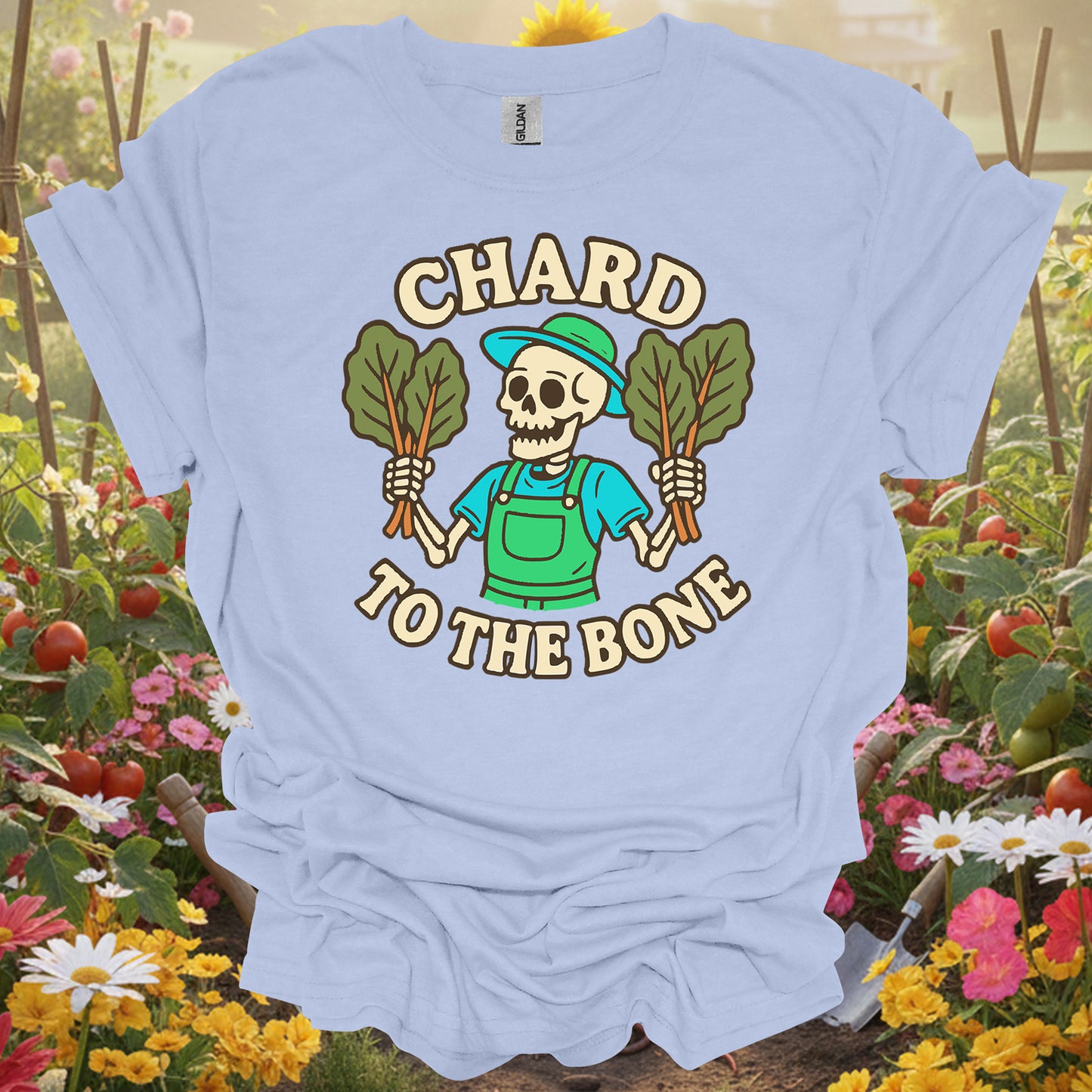 "Chard to the Bone" Skeleton Gardener Tee