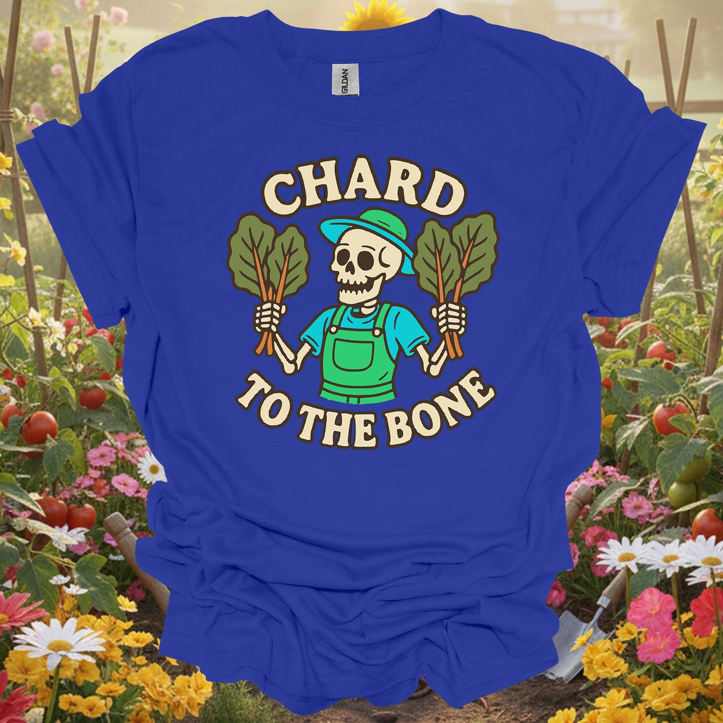 "Chard to the Bone" Skeleton Gardener Tee