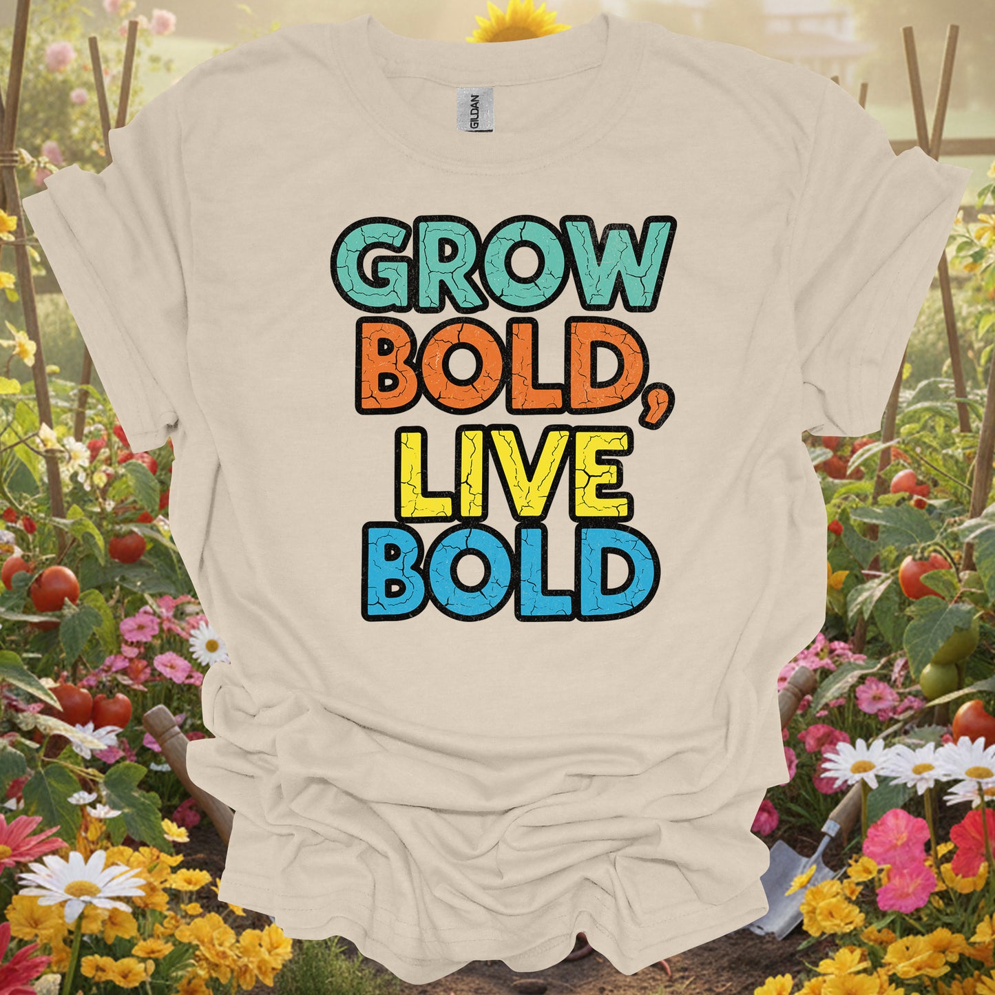"Grow Bold, Live Bold" Motivational T-Shirt