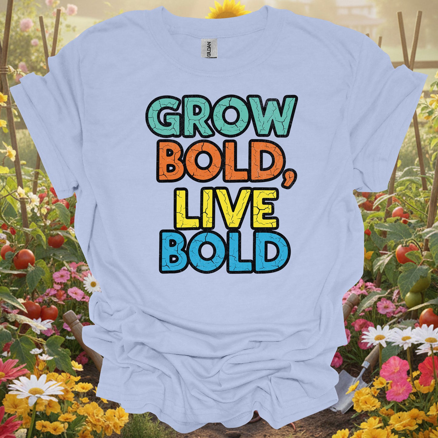 "Grow Bold, Live Bold" Motivational T-Shirt