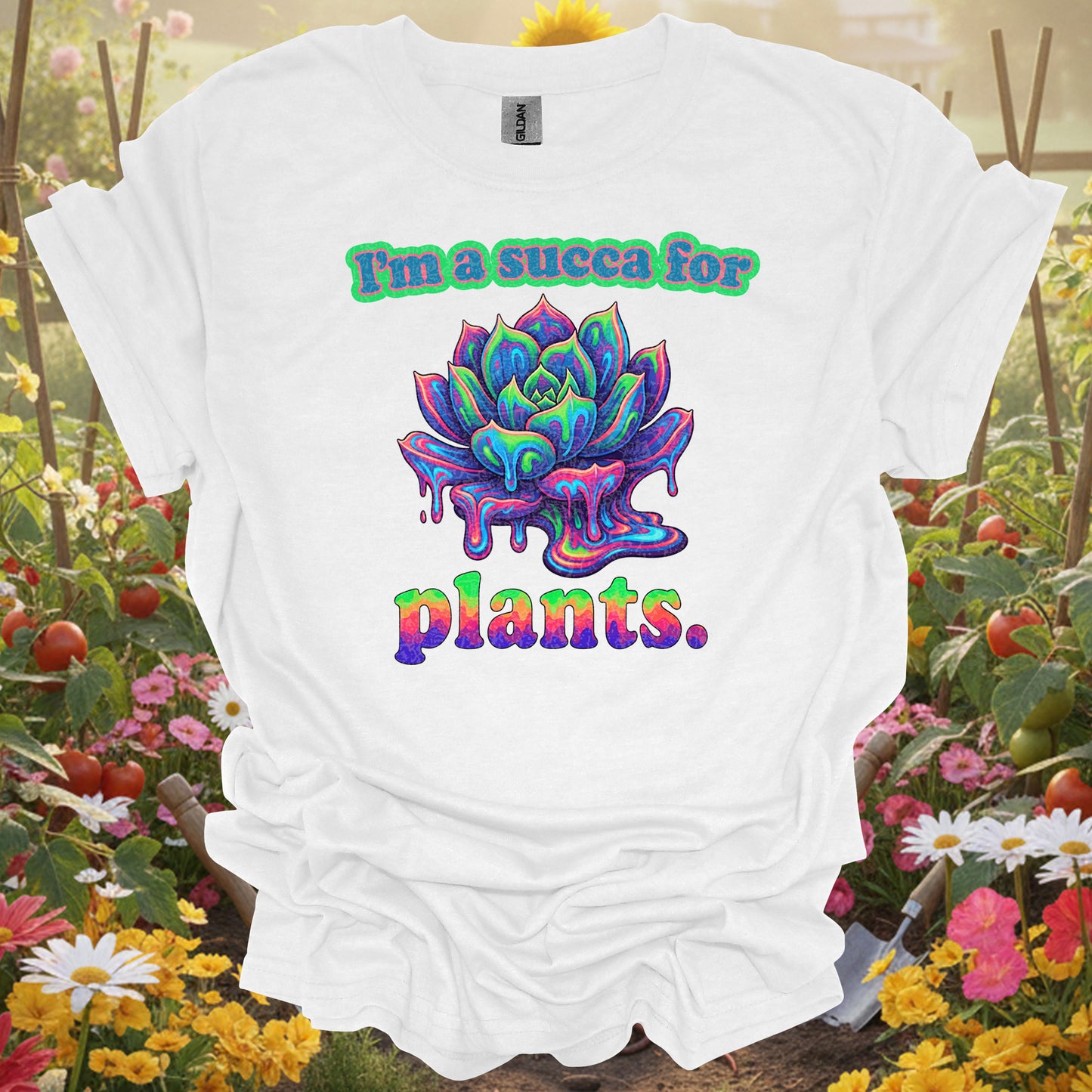 "I'm a Succa for Plants" Psychedelic T-Shirt